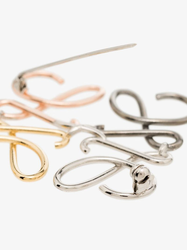 Gold and Silver Tone Anagram Brooch