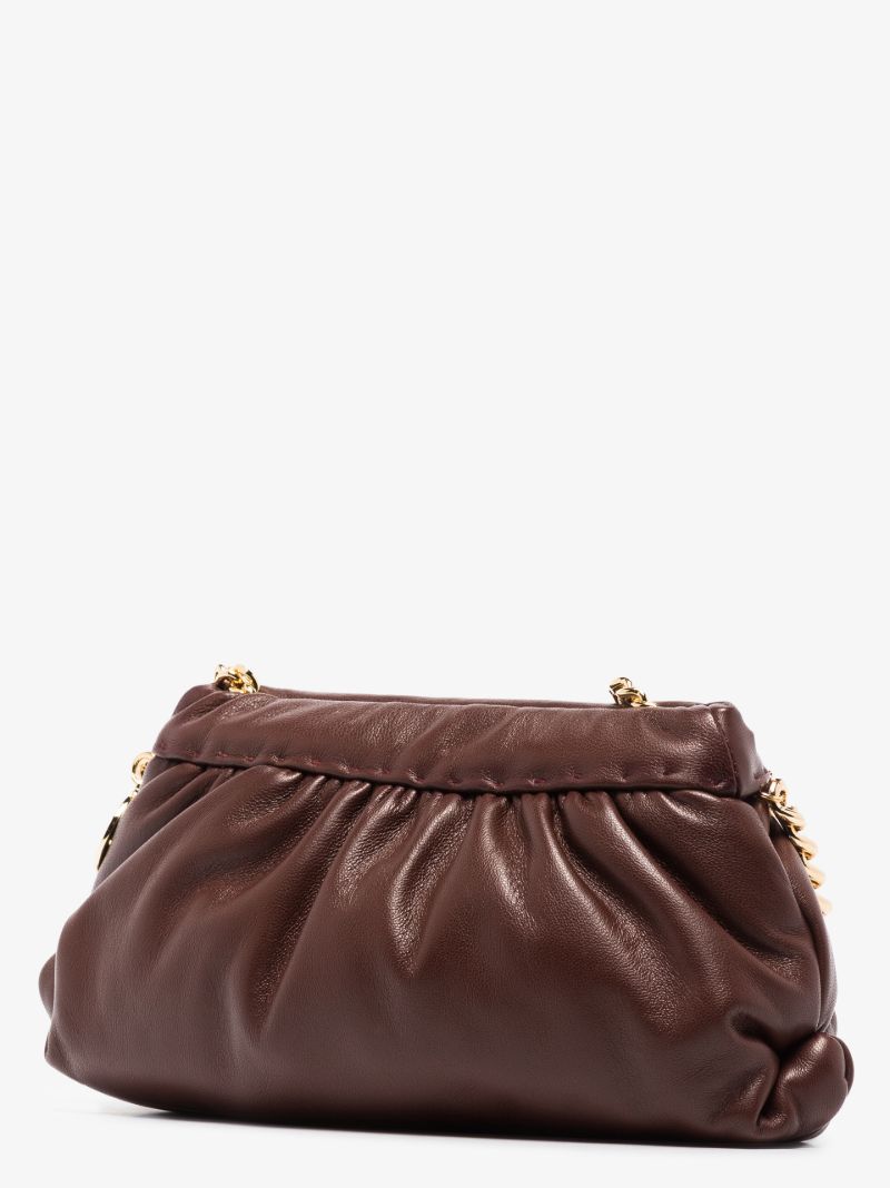 Black Glam Leather Shoulder Bag