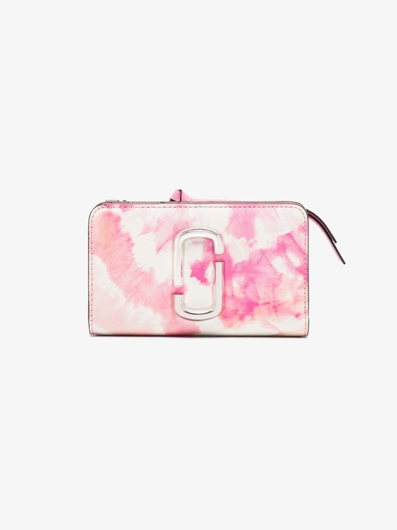 Pink the Tie-dye Snapshot Leather Wallet