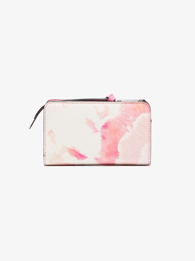 Pink the Tie-dye Snapshot Leather Wallet