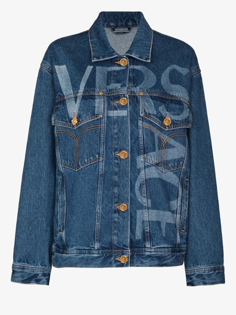 Logo Print Denim Jacket