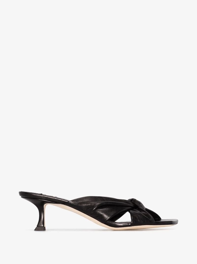 Black Avenue 50 Leather Sandals