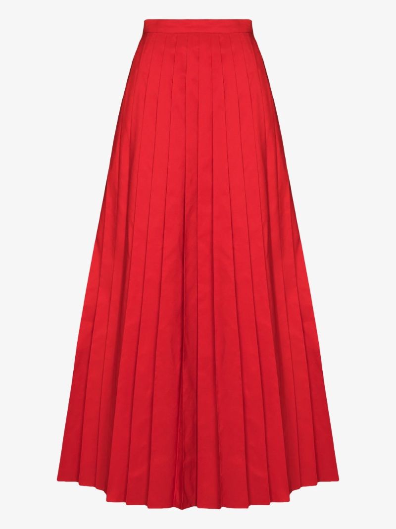 Pleated Midi Skirt