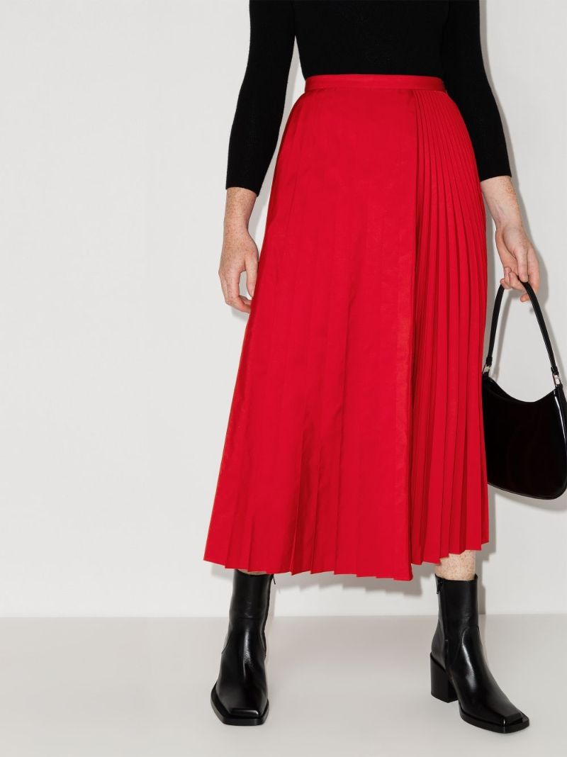 Pleated Midi Skirt