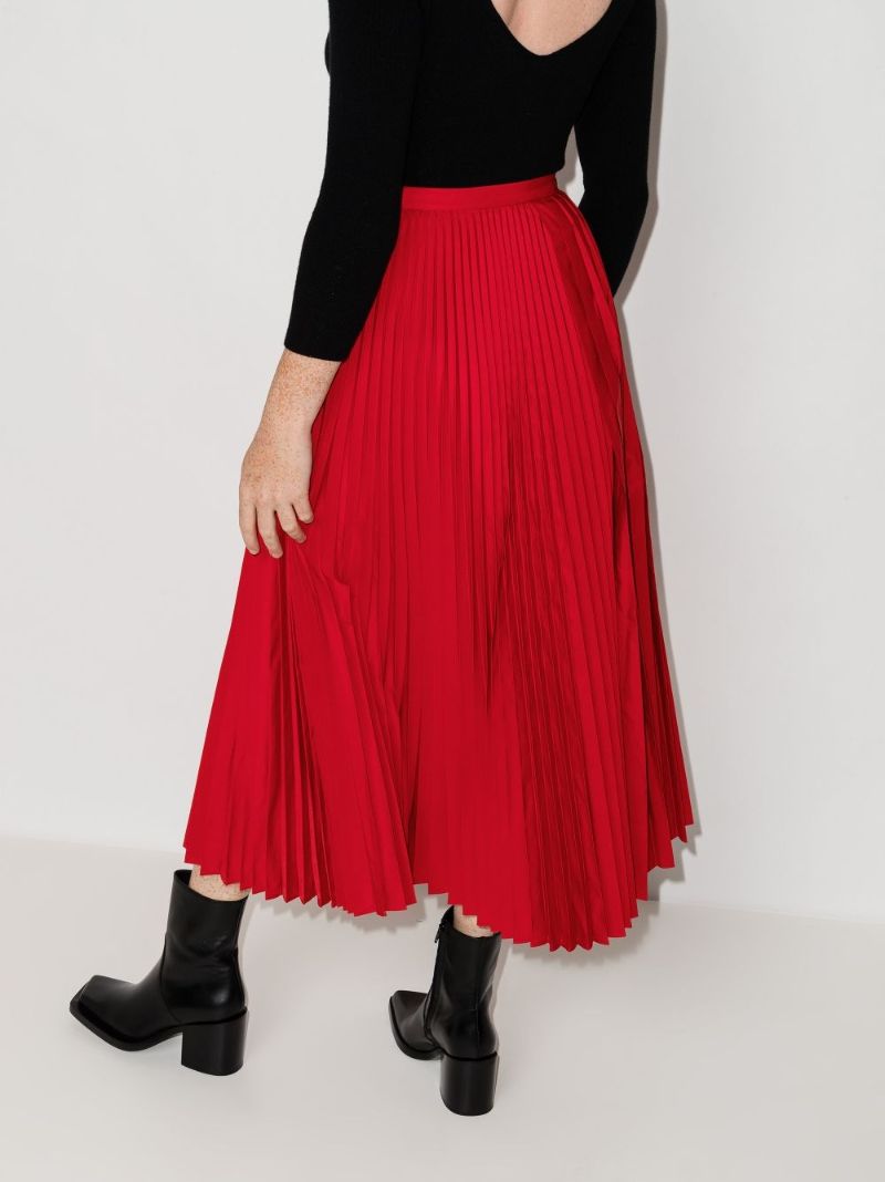 Pleated Midi Skirt