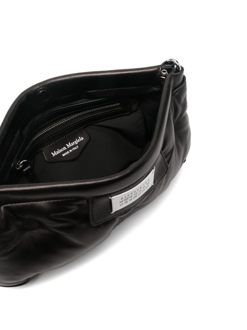 Black Glam Slam Red Carpet Leather Shoulder Bag