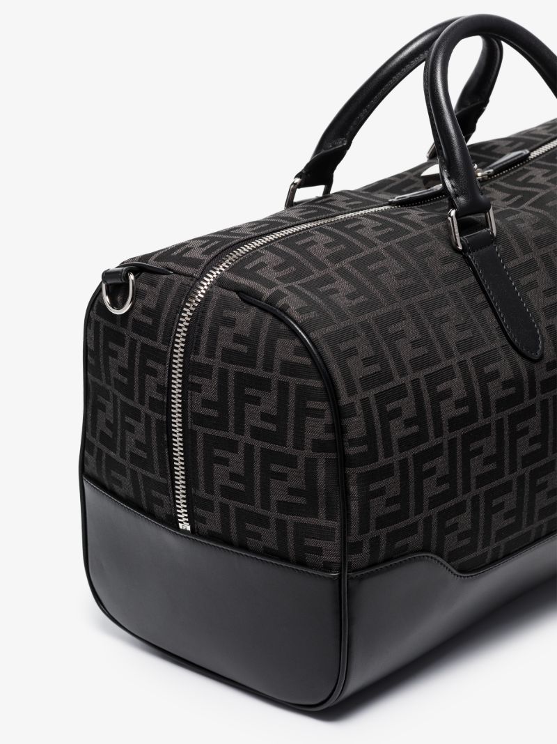Black Ff Monogram Jacquard Holdall