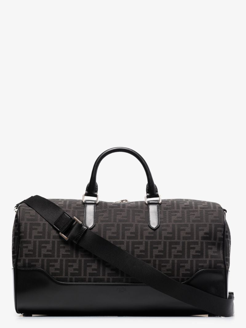 Black Ff Monogram Jacquard Holdall