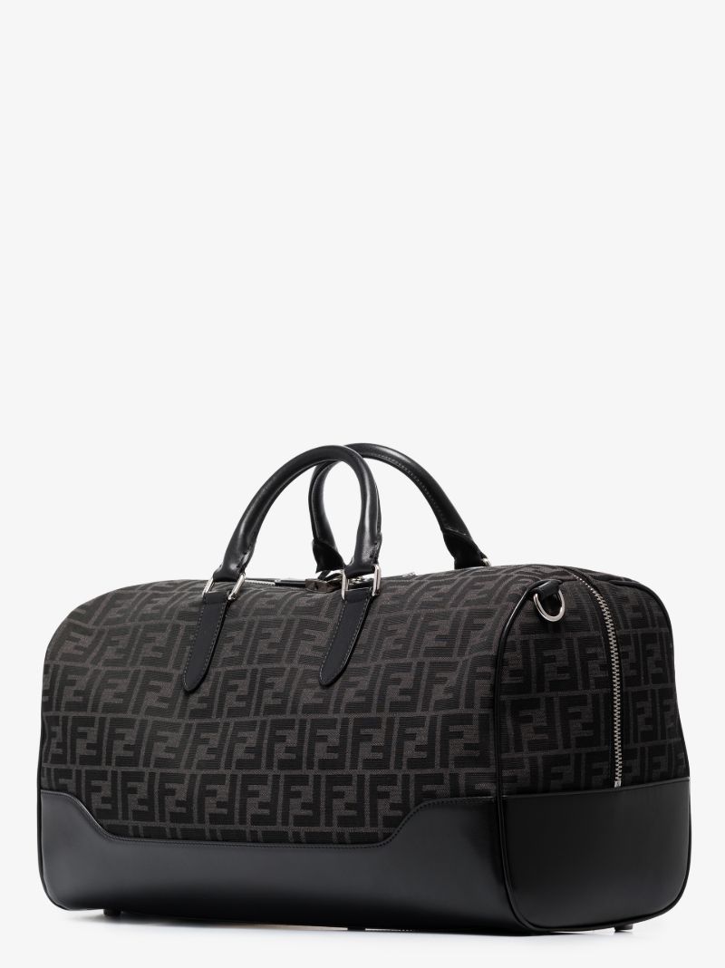 Black Ff Monogram Jacquard Holdall