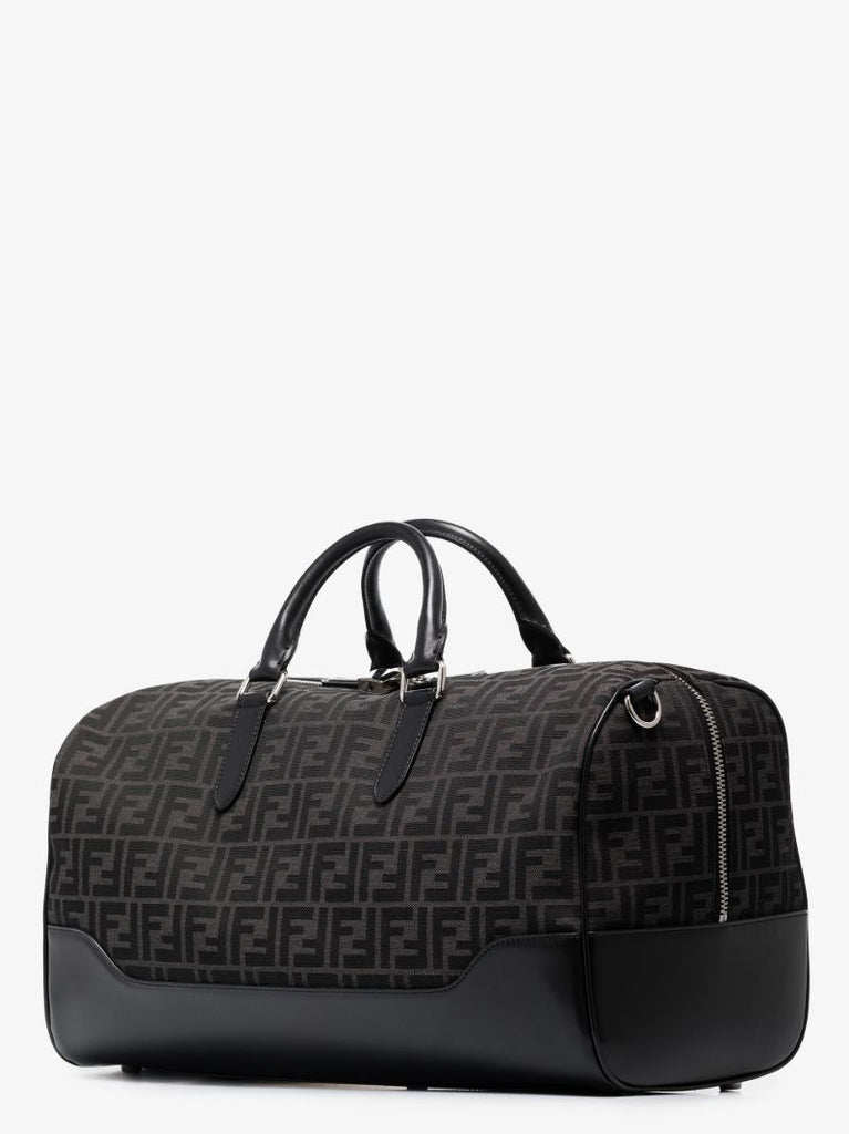 Black Ff Monogram Jacquard Holdall