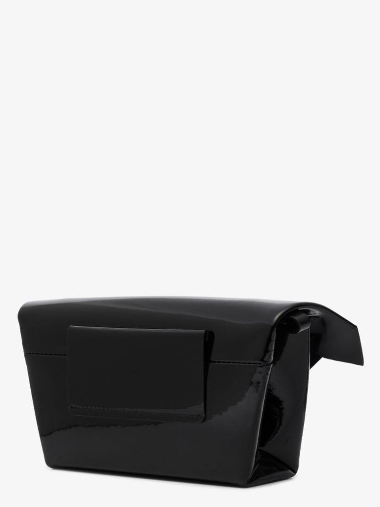 Black Snatched Small Leather Shoulder Bag