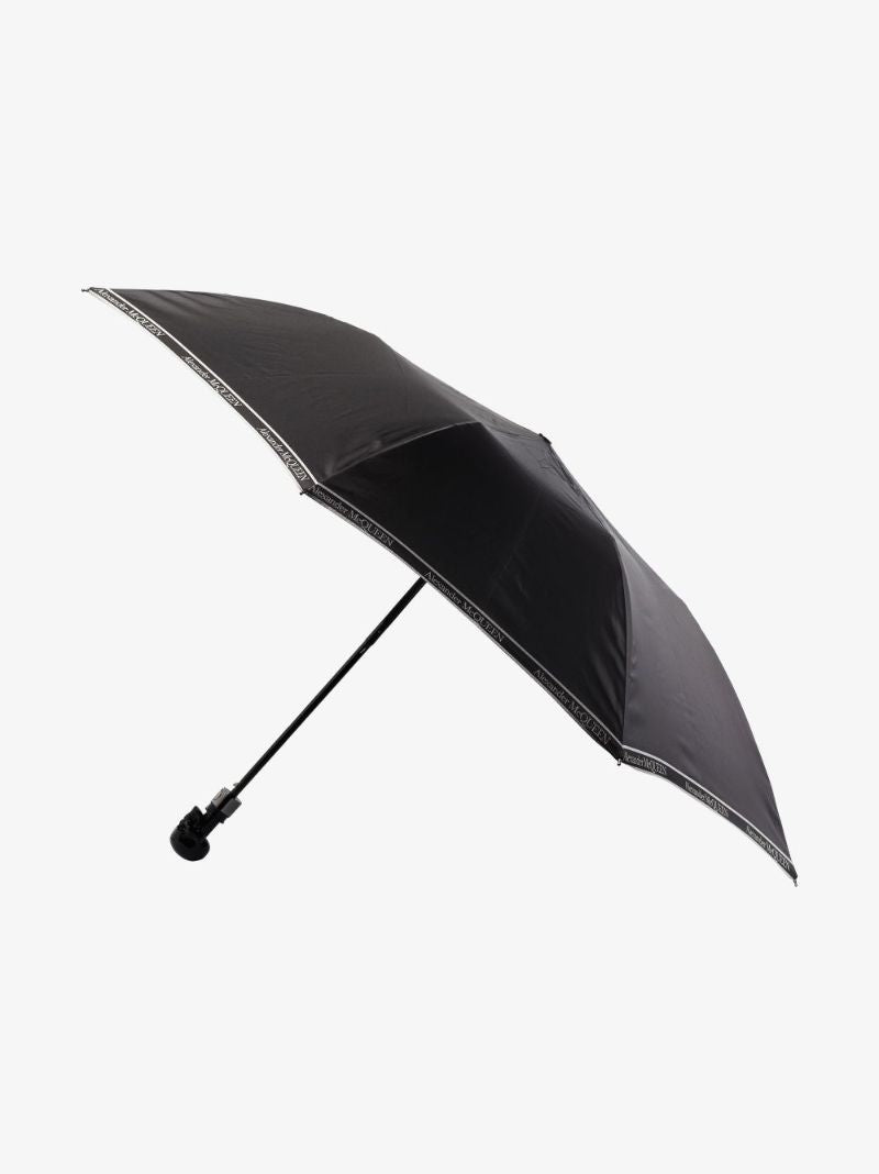 Black Selvedge Skull Handle Umbrella