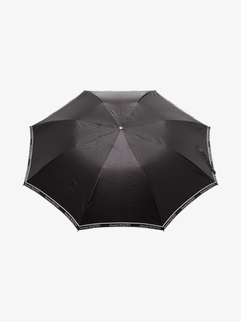 Black Selvedge Skull Handle Umbrella