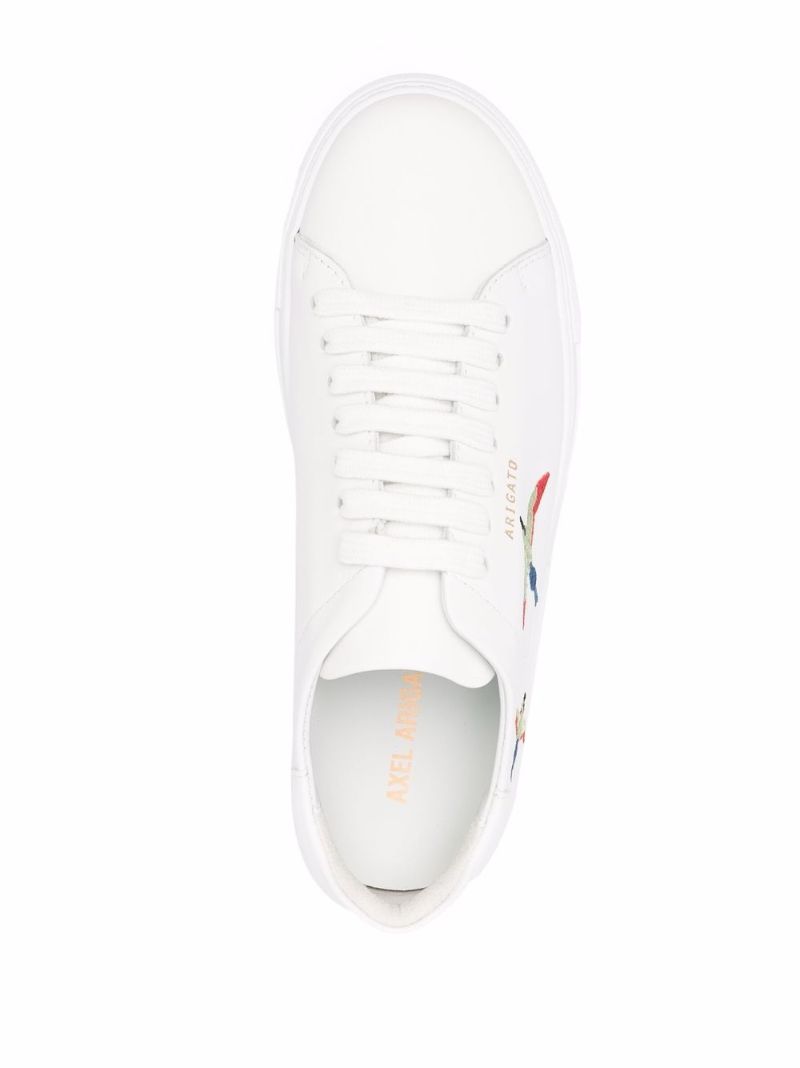 White Clean 90 Bee Birds Leather Sneakers