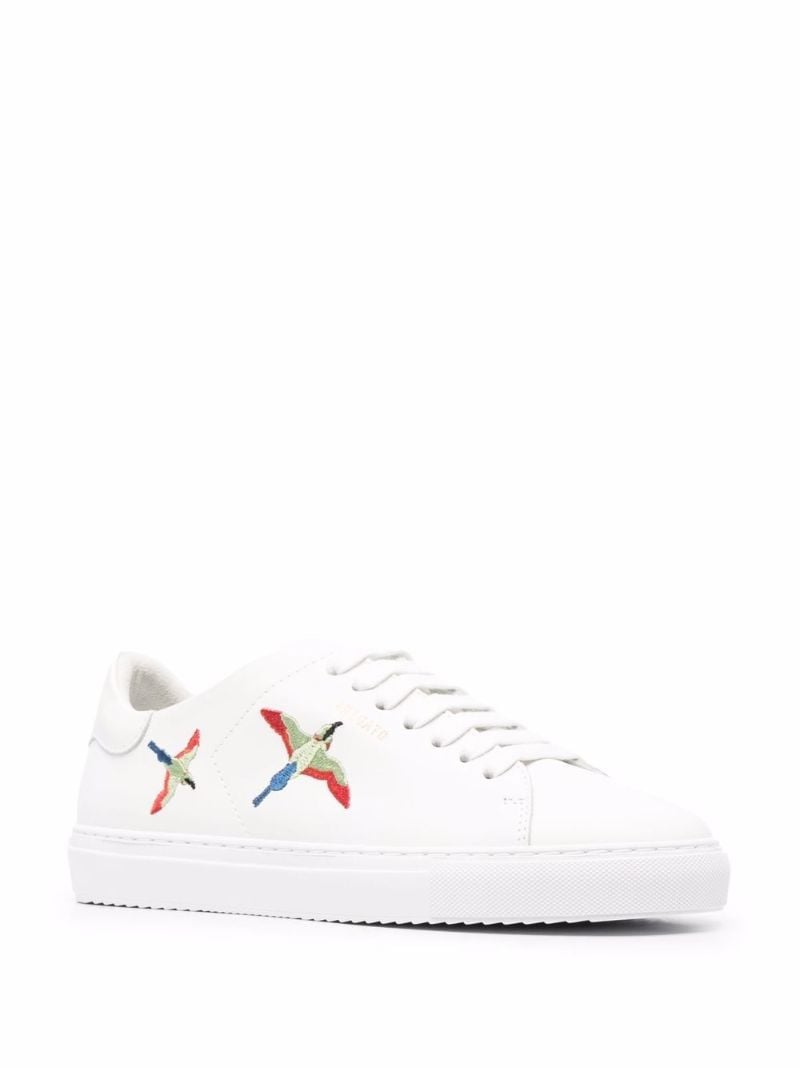 White Clean 90 Bee Birds Leather Sneakers