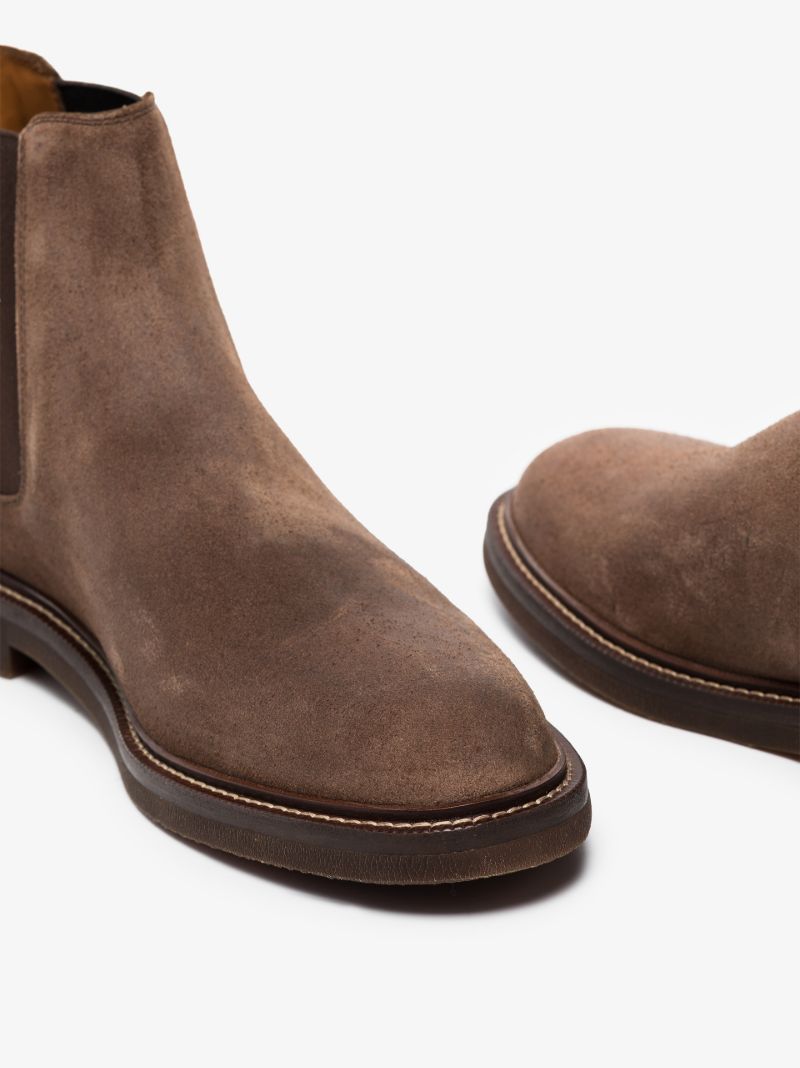 Brown Suede Ankle Boots