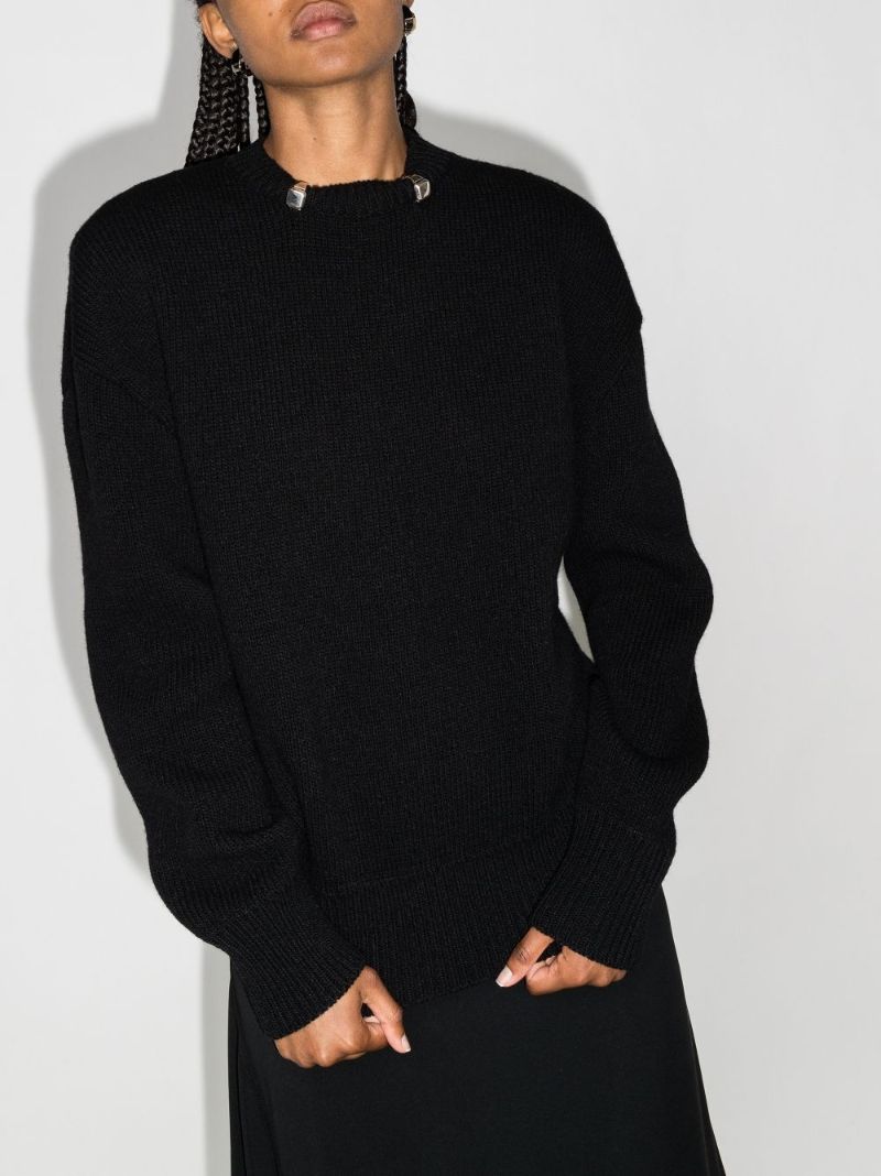 Embellished Wool Sweater