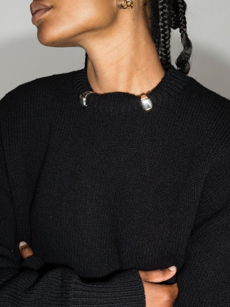 Embellished Wool Sweater