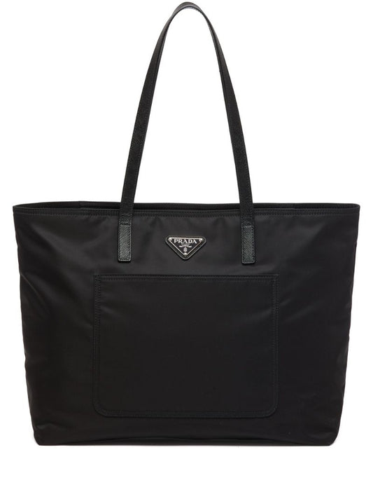 Black Re-nylon Tote Bag