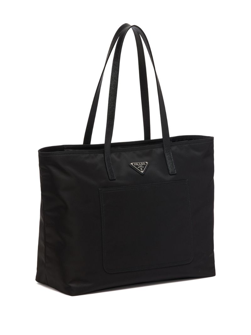 Black Re-nylon Tote Bag