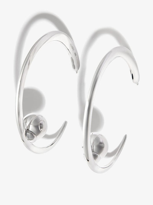 Sterling Silver Isha Pearl Hoop Earrings