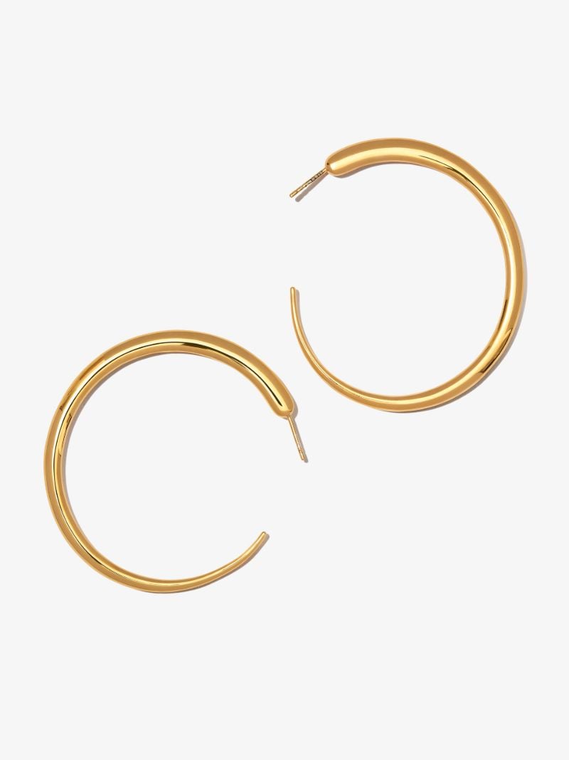 Gold Vermeil Khartoum Hoop Earrings