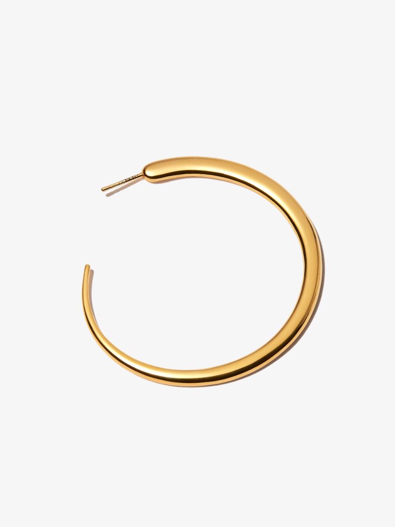 Gold Vermeil Khartoum Hoop Earrings