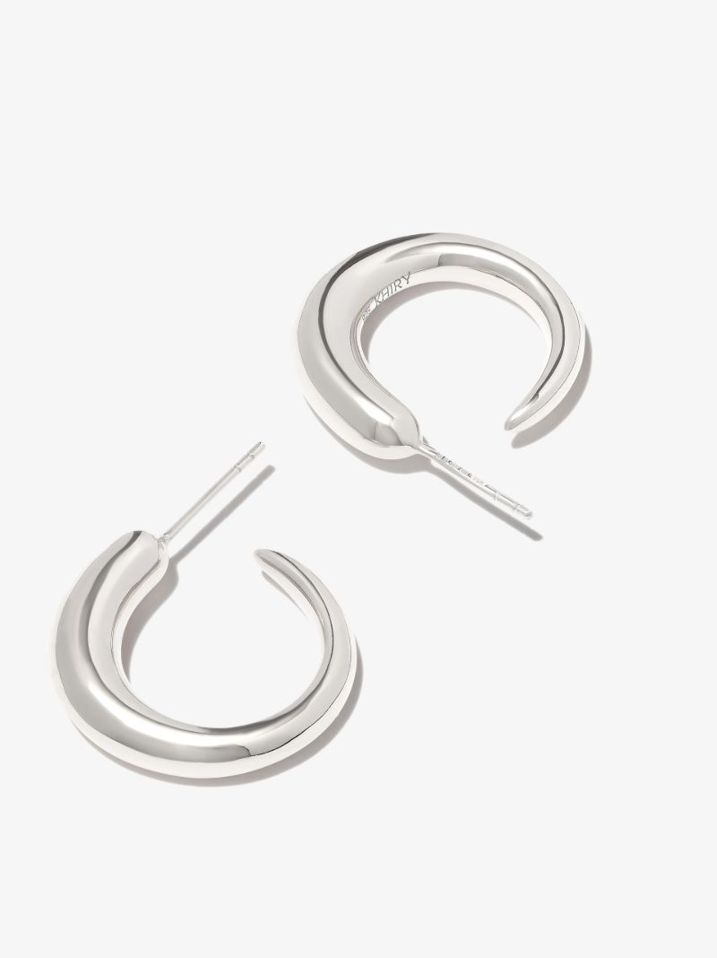 Sterling Silver Tiny Khartoum Nude Hoop Earrings