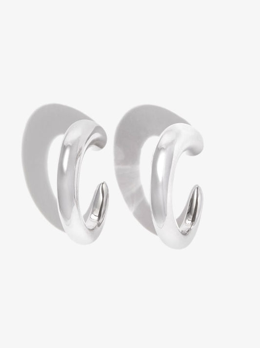 Sterling Silver Tiny Khartoum Nude Hoop Earrings