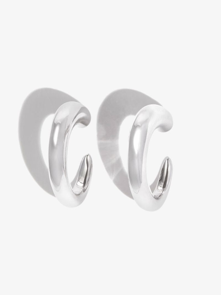 Sterling Silver Tiny Khartoum Nude Hoop Earrings