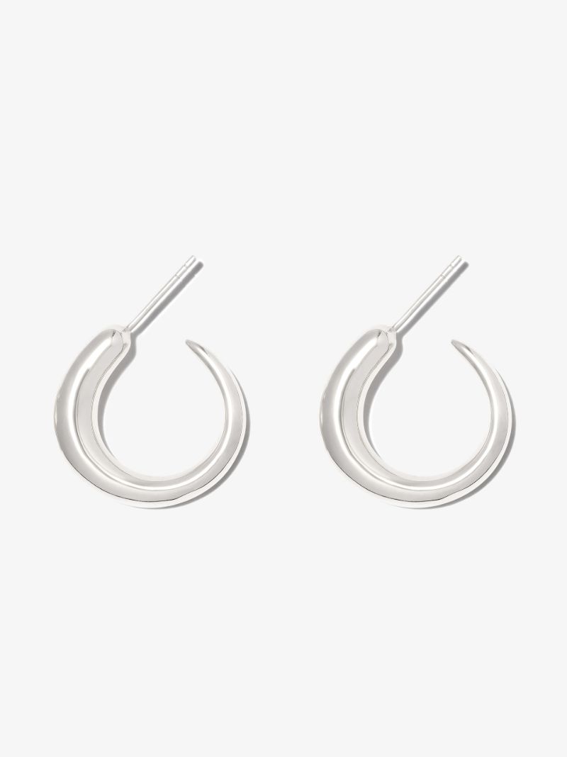 Sterling Silver Tiny Khartoum Nude Hoop Earrings