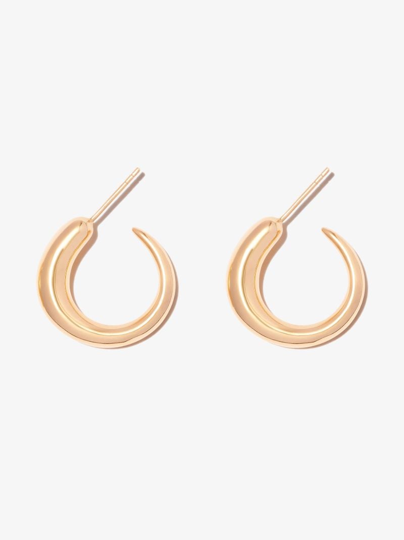 Gold Vermeil Tiny Khartoum Nude Hoop Earrings
