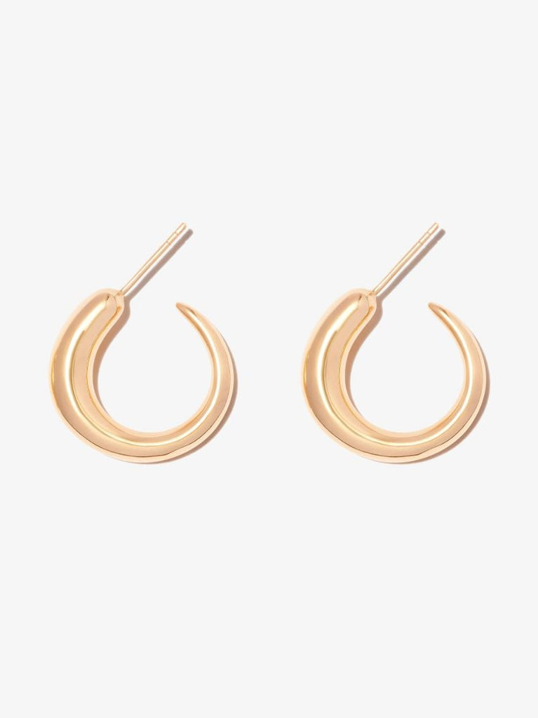 Gold Vermeil Tiny Khartoum Nude Hoop Earrings