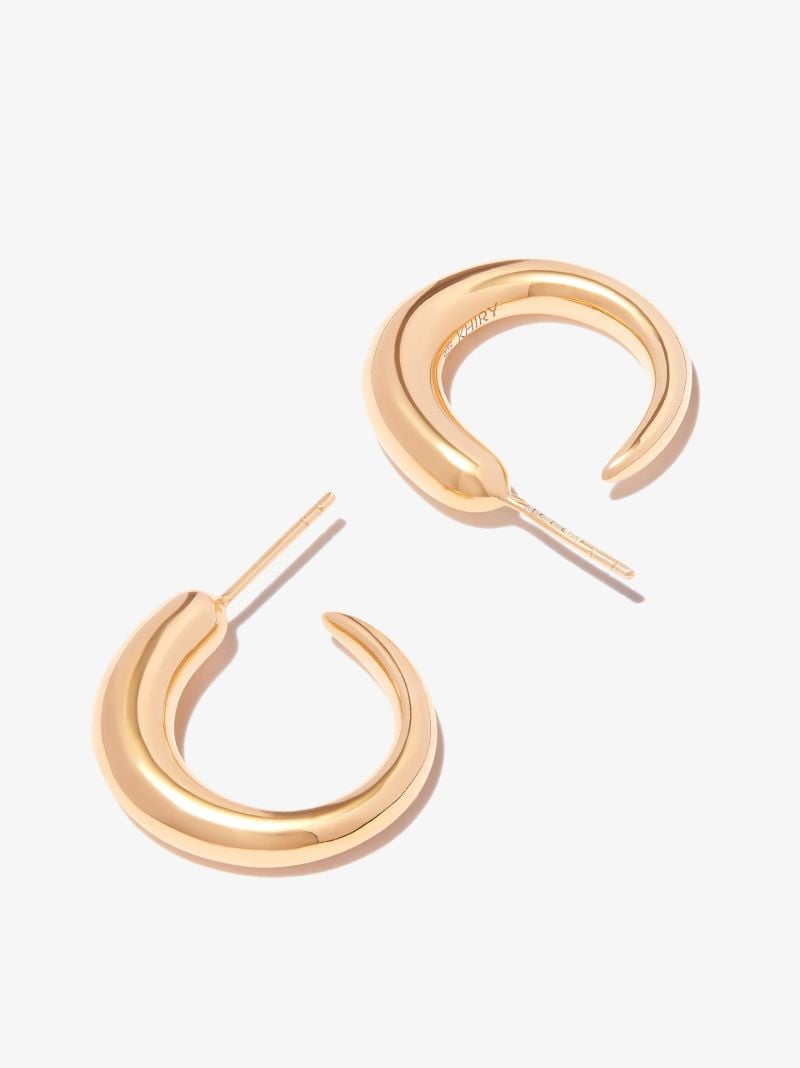 Gold Vermeil Tiny Khartoum Nude Hoop Earrings