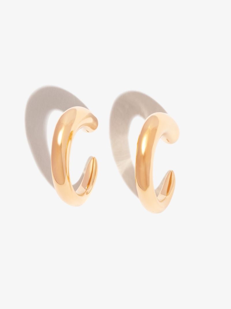 Gold Vermeil Tiny Khartoum Nude Hoop Earrings