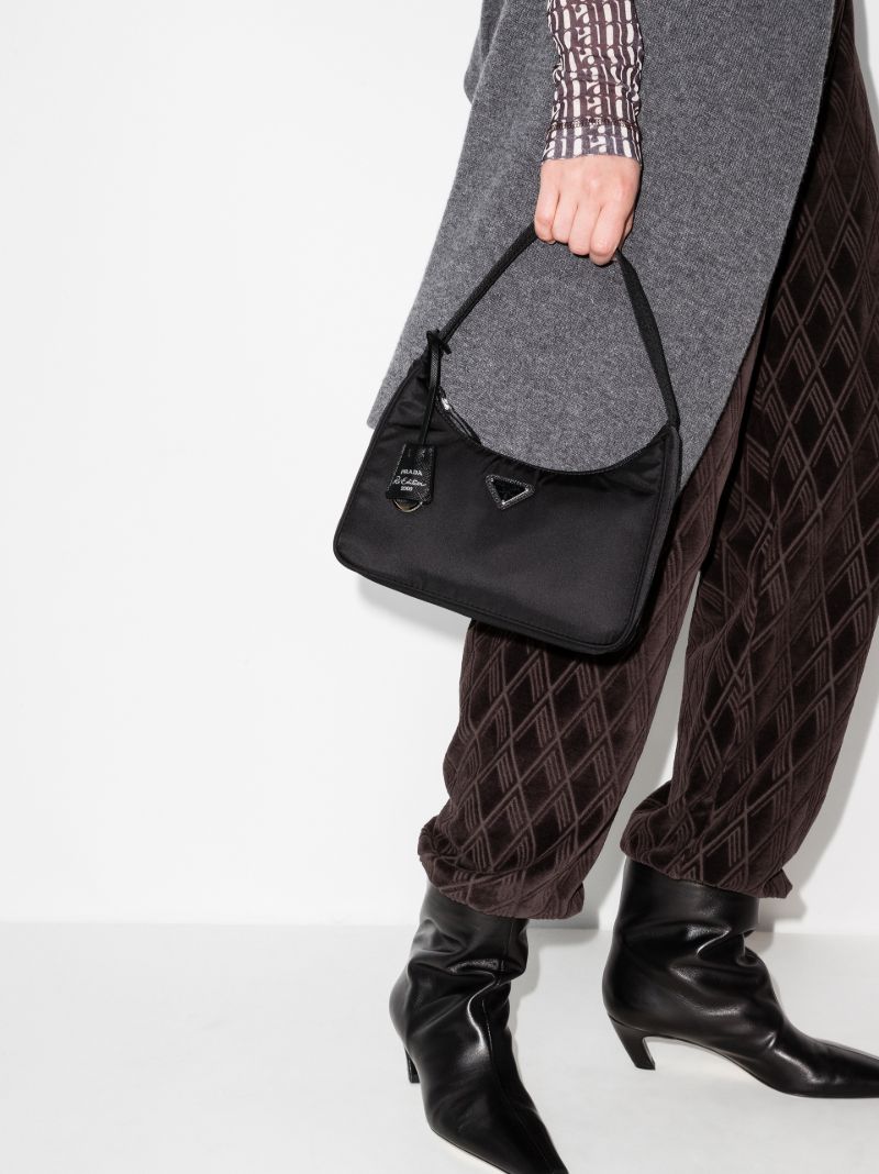 Black Re-edition 2000 Re-nylon Mini Bag