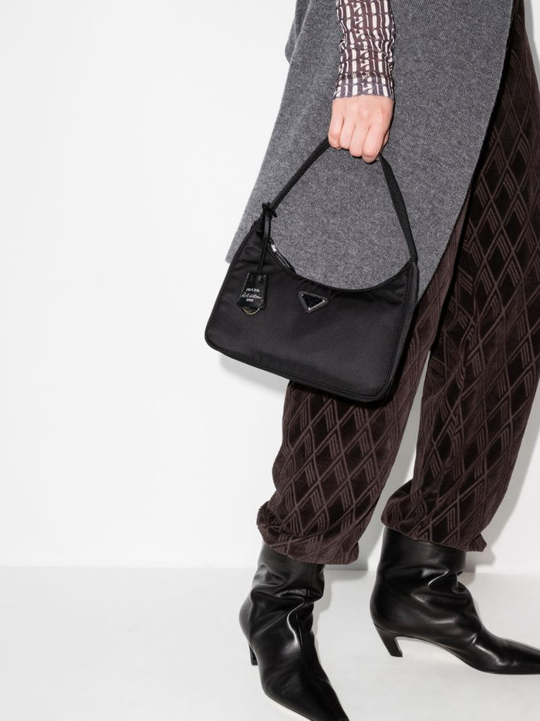 Black Re-edition 2000 Re-nylon Mini Bag