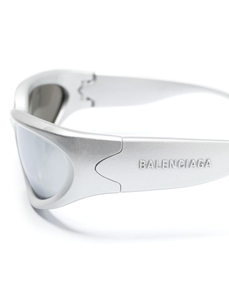 Silver Swift Oval Sunglasses