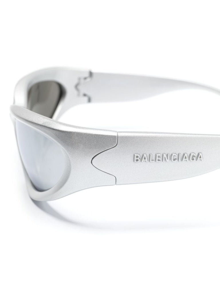 Silver Swift Oval Sunglasses