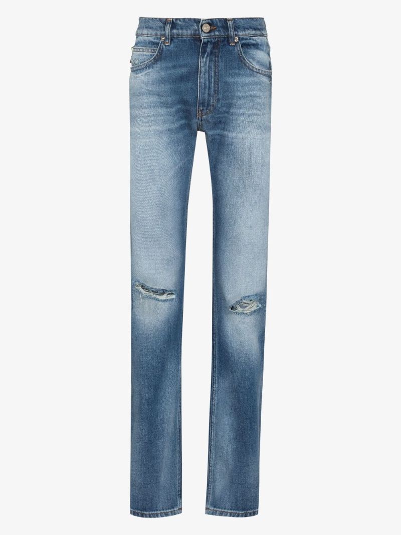 Distressed Washed Jeans