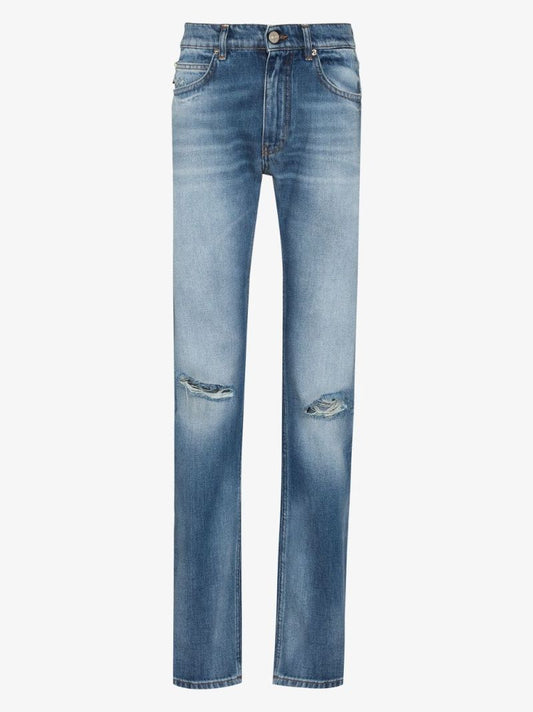 Distressed Washed Jeans