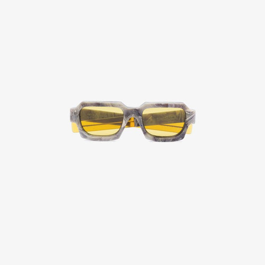 X Retrosuperfuture Grey Square Sunglasses