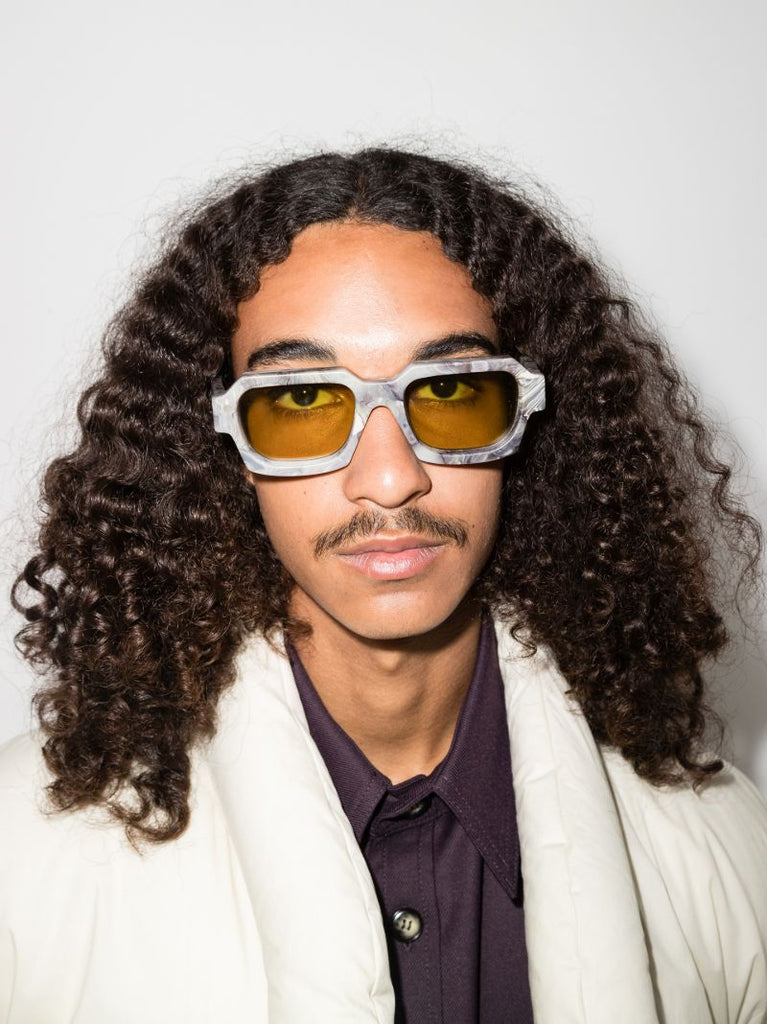 X Retrosuperfuture Grey Square Sunglasses