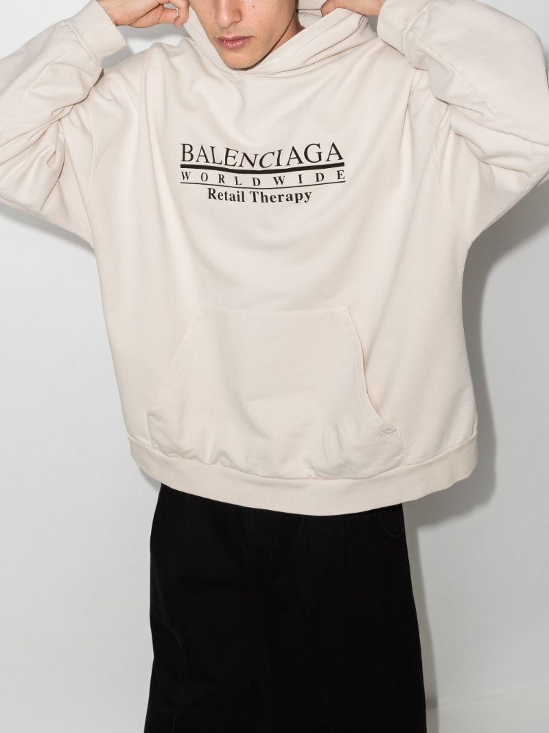 Retail Therapy Print Cotton Hoodie
