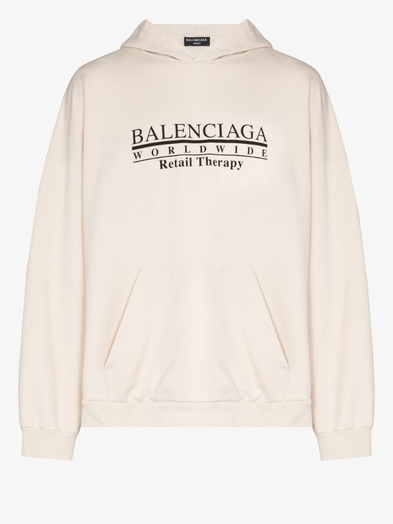 Retail Therapy Print Cotton Hoodie