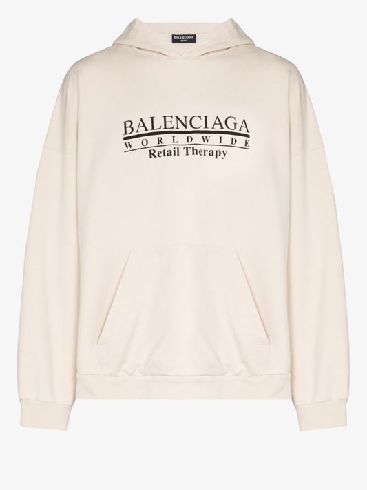 Retail Therapy Print Cotton Hoodie