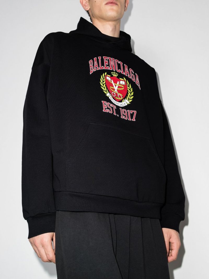 College Logo-print Hoodie