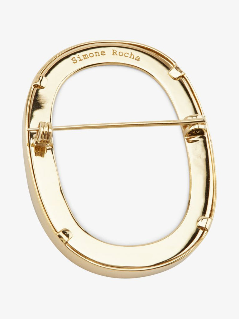 Gold Tone Cameo Brooch