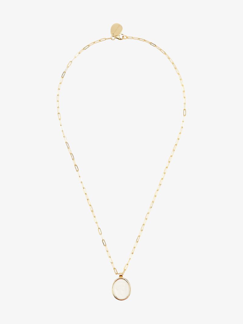 Gold-plated Cameo Pendant Necklace