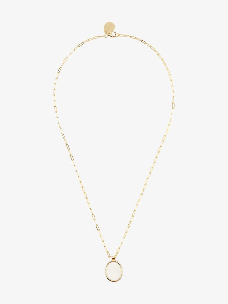 Gold-plated Cameo Pendant Necklace